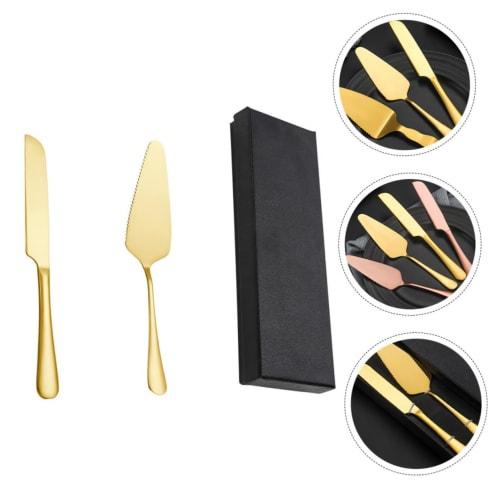 GRADENEVE 1 Set Cake Knife Set, Birthday Cake Knife, Cake Cutting Accessories for Wedding Cakes, Cake Scraper, Cake Cutting Supplies, Cake Spatula and
