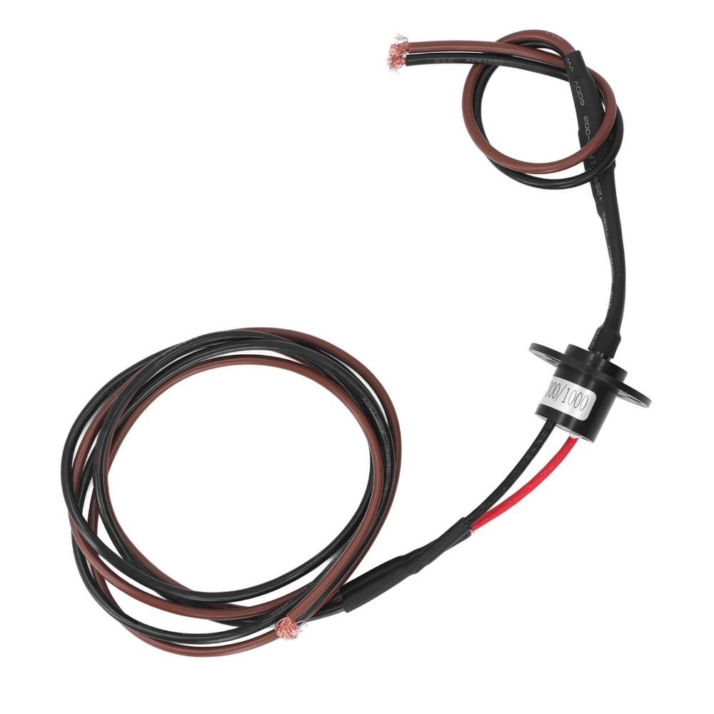 Langlebiger 2-Leiter Elektrischer Schleifring 20A 250 U/min Kapsel-Schleifring Rotierender Kollektorring Elektrische Prüfgeräte