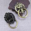 6Pcs Lion Head Cabinet Door Pull Handles Bronze Alloy Drawer Knobs Replacement for Kitchen Cupboard Chest Dresser