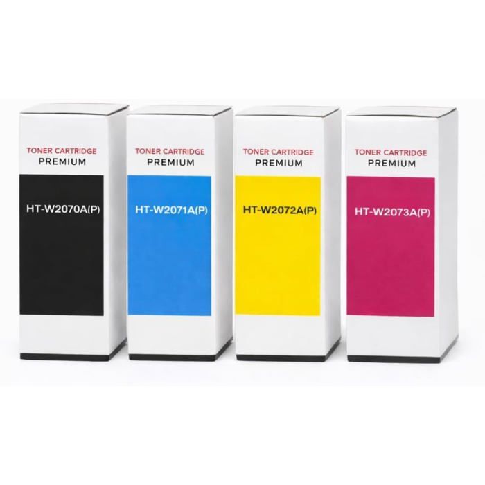 Pack de 4 Toners Compatibles HP 117A W2070A pour ColorLaser 150a/150nw et MFP 178nw, 178nwg, 179fnw, 179fwg