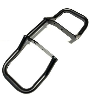 Kawasaki Engine for Custom Parts Guard/Hanger, Black/Silver Plated, W800, W650, W400, Etc., (Black)