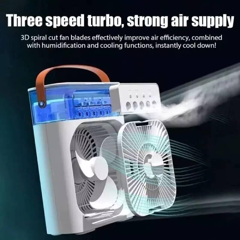 Mini Desktop Cooling Fan With Mist Spray Usb Powered Quiet Portable Air Conditioner For Dorm Room And Office In Five Colors