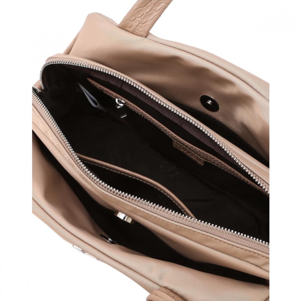 Daks Pink Crocodile Cowhide Nylon Tote S Dcba6f068p1