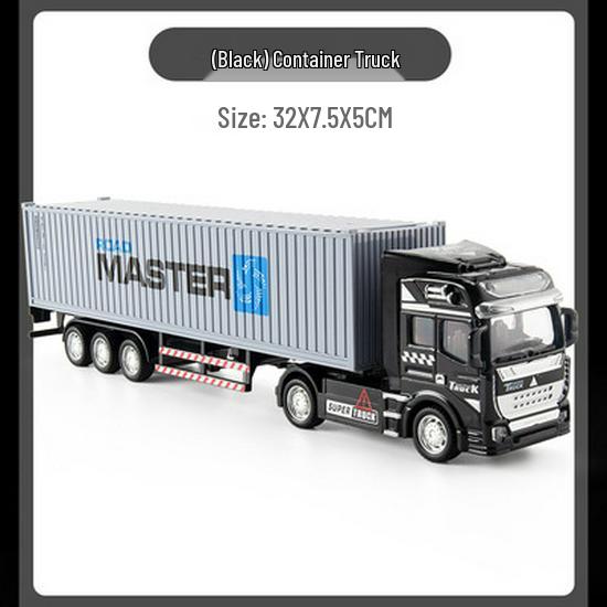 Alloy Semi-Trailer Transport Truck Toy - Durable Model for Boys
