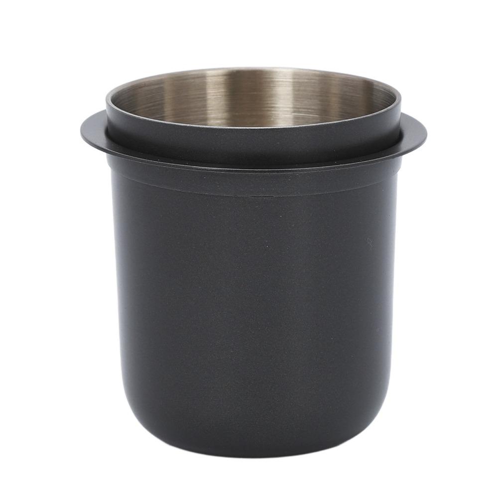 Stainless Steel Dosing Cup Hands Free Design Universal Inverted Espresso Dosing Cup Black Gray 150ml Capacity 58mm Dosing Cup