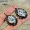Pinolith Jasper Earring Electroformed Copper Earrings Original Gemstone Jewelry Latest Design Earring Handmade Copper Jewelry Gifts For Wife