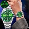 Sports New With Stainless Steel Stra Men's Watch Luminous Quartz Wristwatch Fashionable Luxury  Accessories