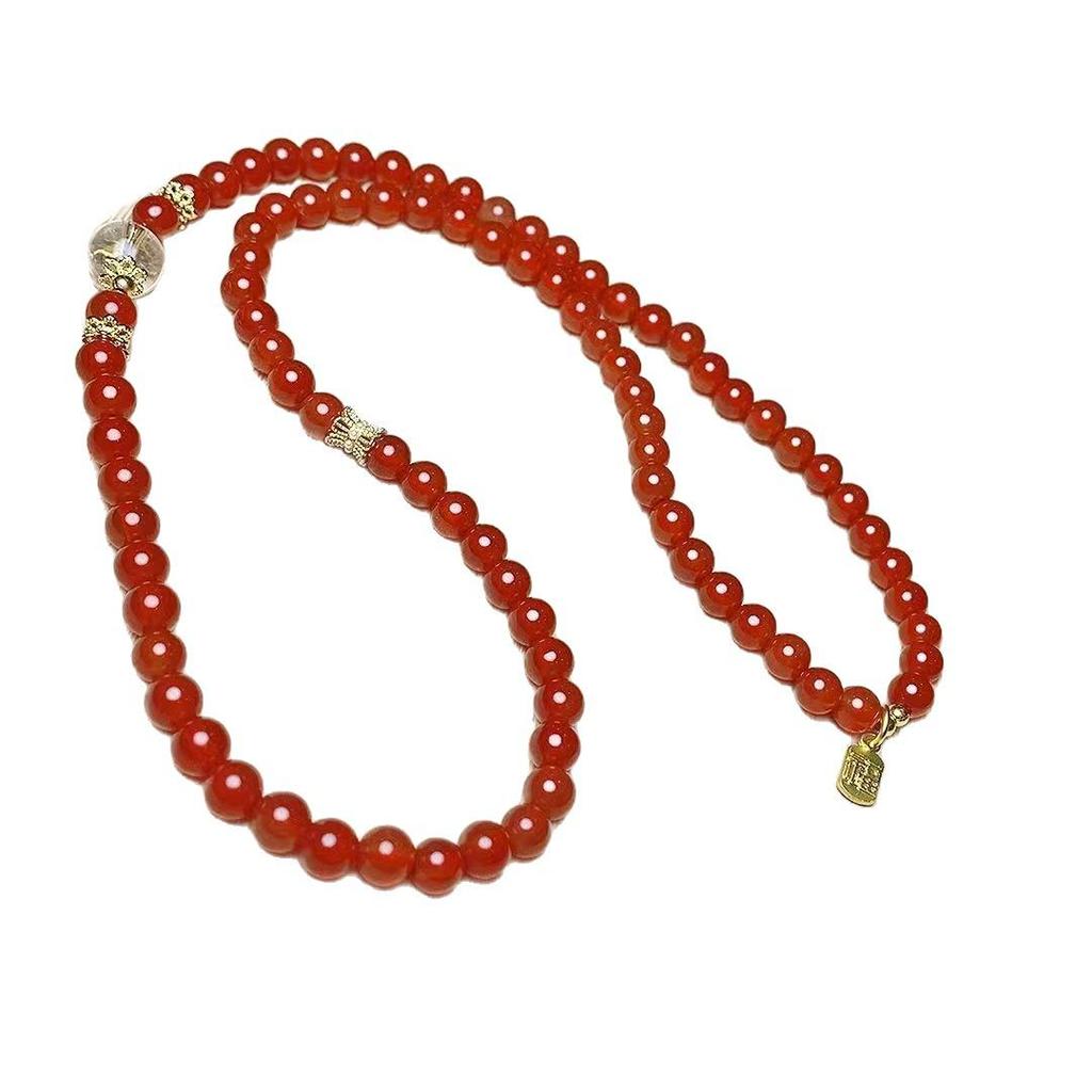Trendy Multi-Strand Red Agate Women's Bracelet - Exquisite Simple Fashion Design