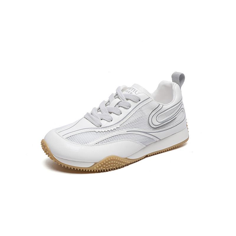 

Mesh breathable German training shoes women s 2025 summer new leather hollow thick sole heightening casual versatile lightweight sports shoes 35
