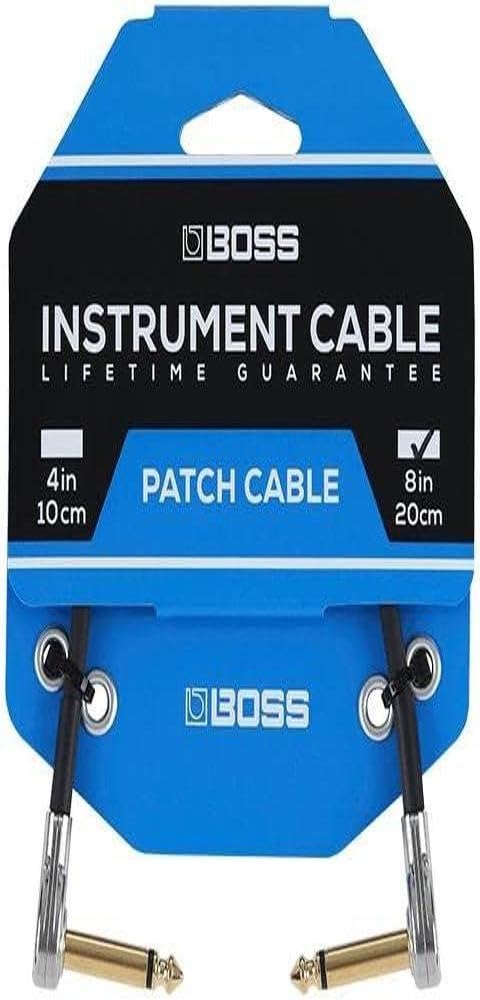 BOSS Patch 20cm 24K Gold Plated Design BPC-8 Cable, Length, LL-type Plug, Plug, Space-Saving