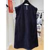 Chic Cap Sleeve Sleeveless Denim Dress for Women - Slimming, Youthful, Luxurious Summer Style