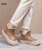 Ladies Winter Platform Snow Boots Anti Slip Warm Faux Fur Lining Ankle Booties Casual PU Leather Comfortable Fuzzy Walking Short Boots