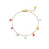 Hot-selling Color Zircon Series Stainless Steel Necklace  Fashionable French Exquisite Temperament Collarbone Chain 