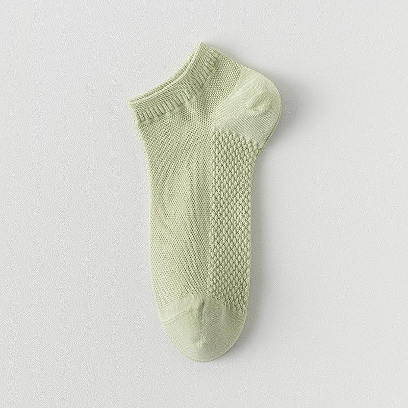 Boat Socks, Pure Cotton Anti-odor and Sweat-absorbing Summer Thin Women's Short Socks, Mesh Boneless All-cotton Socks
