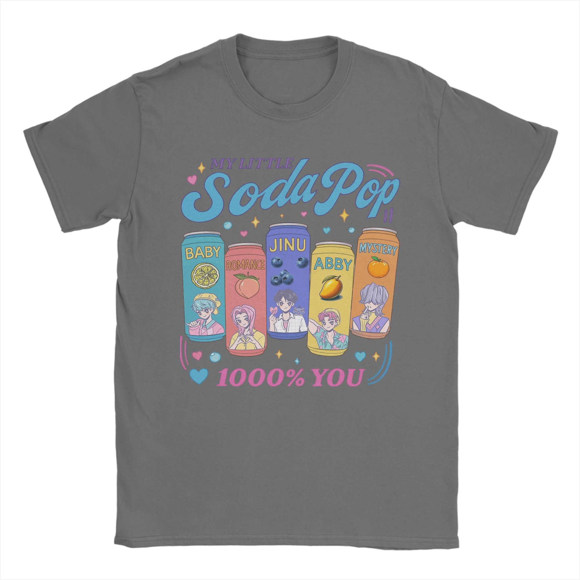 

Men My Little Soda Pop Saja Boys Kpop Demon T Shirts 100% Cotton Tops Novelty Short Sleeve Crewneck Tees Summer T-Shirt M