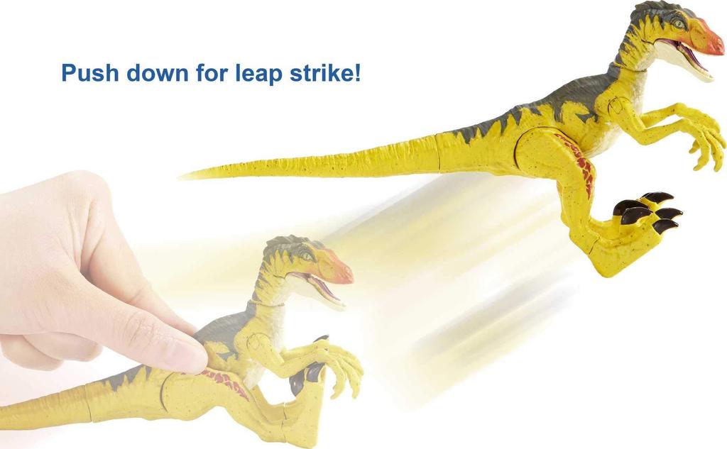 Jurassic World 2019 Savage Strike Actionfigur Velociraptor JURASSIC WORLD SAVAGE STRIKE Actionfigur VELOCIRAPTOR Neuestes Kino 2 Gefallenes Königreich