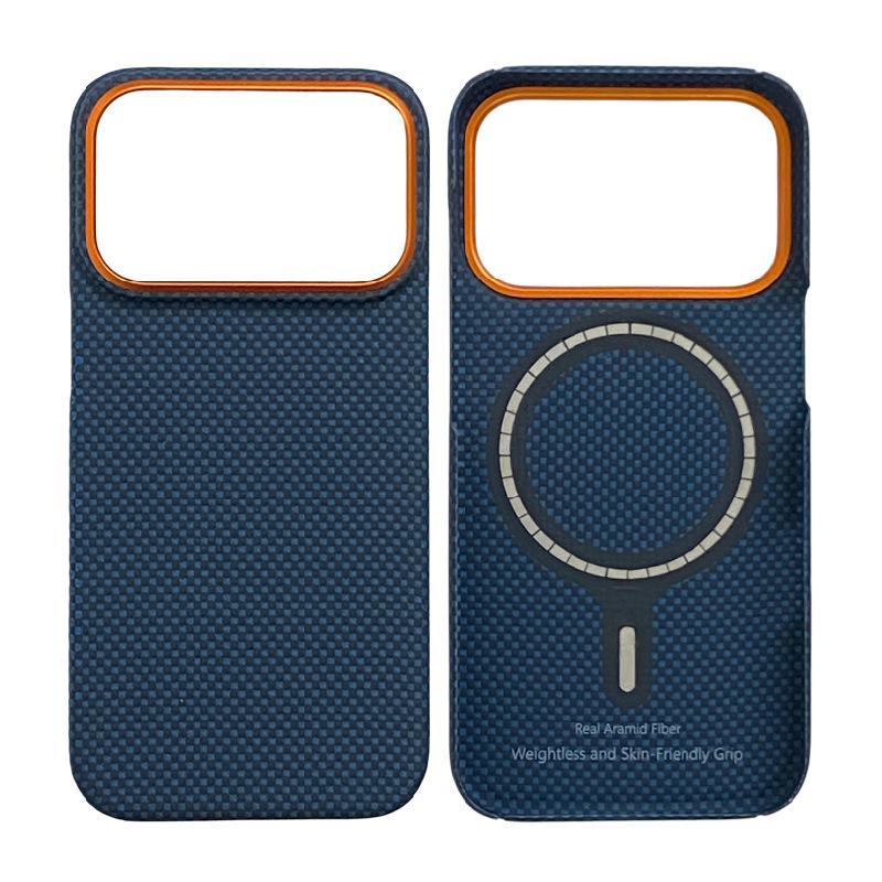 iPhone 17 Pro Kevlar Aramid Fiber Magnetic Case - Fingerprint Resistant