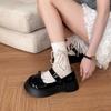 Retro French casual small leather shoes women's new spring and summer fashion versatile with skirt Mary Jane shoes jk single shoes