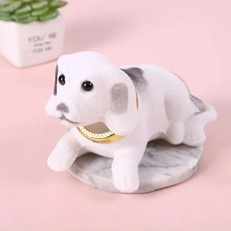 1Pcs Car Ornaments Shaking Head Dog Doll Car Dashboard Toys Cute Nodding Puppy Auto Interior Accessories Auto Decor Kids Gift LS
