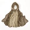 12PCS/LOT Gradiente Cotton Rayon Hijab Scarf High Quality Plain Soft Ombre Muslim Woman Modal Shawls Headscarf Headwraps