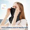 Dustproof Ice Silk Head Cover UV Protection Face Neck Protection Scarf  Unisex