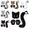 1set Plush Halloween Animal Cosplay Props Mask Animal Cosplay Props  Children