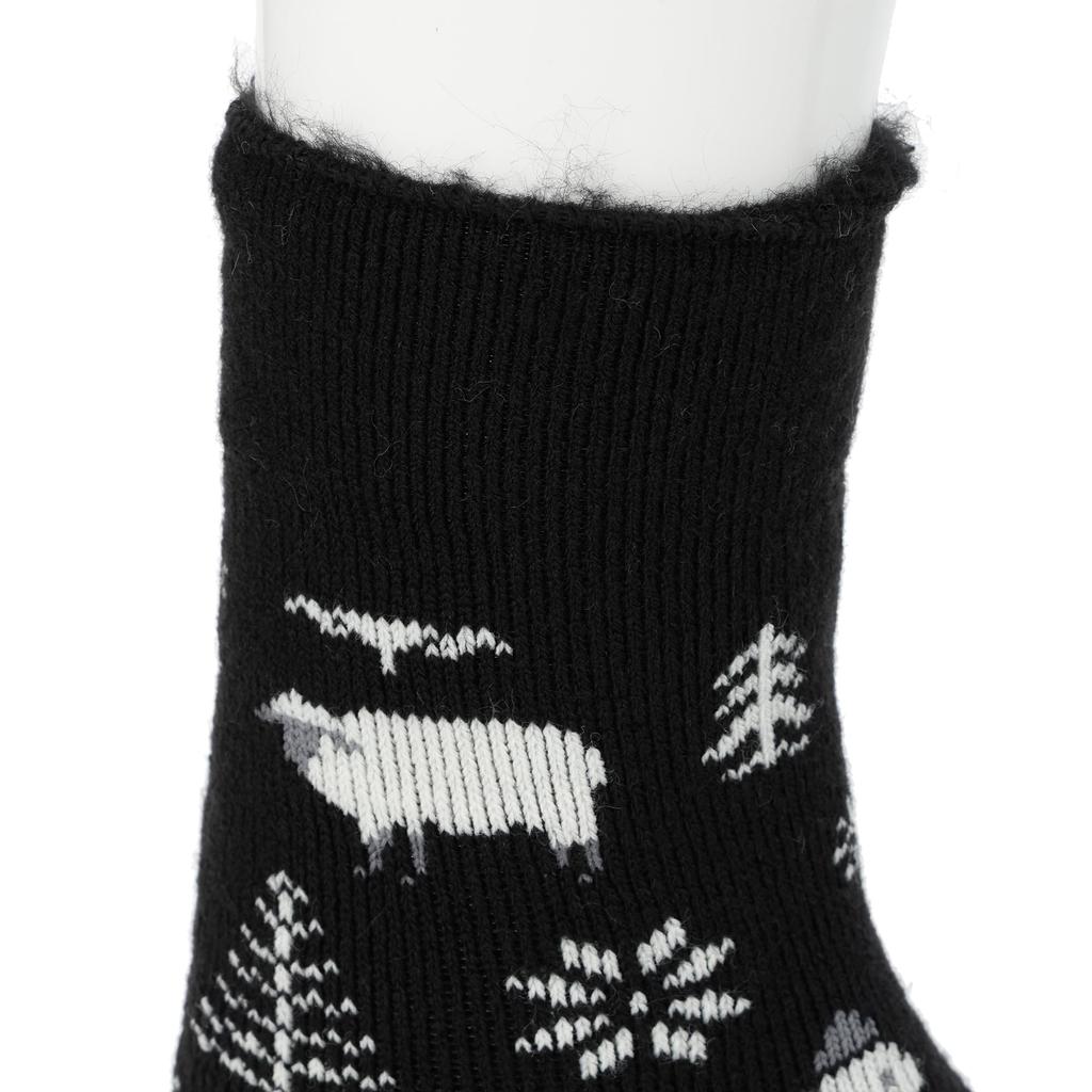 Atsugi Rilakawa Warm Forest Pattern Room Socks RRA5096 Fleece-Lined