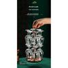 125ML Whiskey Crystal Glass Family Banquet Wine Cup Luxury Brandy Wine Glass Thick Bottom Glass Bar Party Wine Set