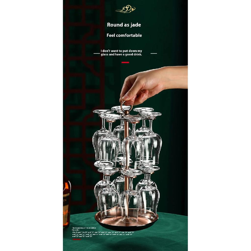 125ML Whiskey Crystal Glass Family Banquet Wine Cup Luxury Brandy Wine Glass Thick Bottom Glass Bar Party Wine Set