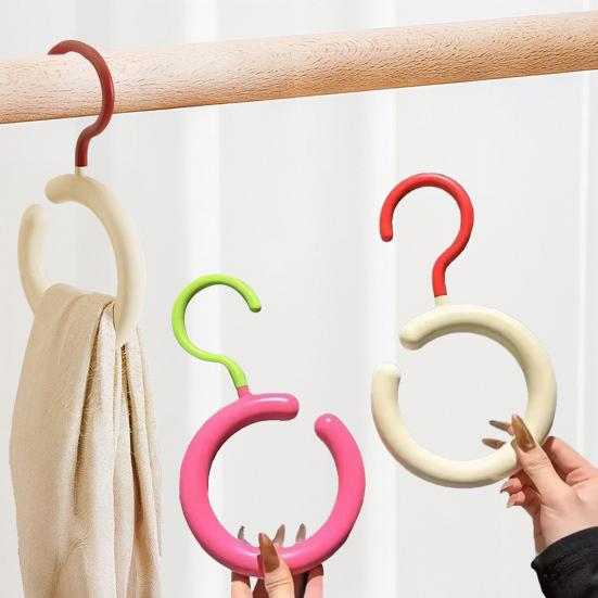 1/2/3Pcs Scarf Storage Hanger Heavy Duty Space-Saving Multi-purpose Hat Waist Belt Wallet Tie Clothes Storage Hook Closet Organizer