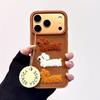 Autumn and Winter Plush Embroidered Dachshund for Apple 17ProMax Mobile Phone Case iPhone16 Lanyard 15 Protective Case