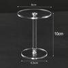 Clear Acrylic Round Display Risers Set Of 3, Multi-Height Stands For Jewelry, Watches, Cupcakes, Retail Showcase