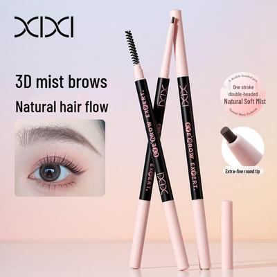 XIXI Natural Volumizing Eyebrow Pencil: Fine-tip, Smooth, Non-clumping, Velvety Texture, Double-ended, From an Affordable Chinese Brand.