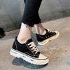 Platform Canvas Shoes Women's 2025 New Spring and Summer Breathable Student Versatile Explosive Muffin Sports and Leisure Board Shoes