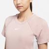 Nike Mesh Button Comfortable Sports Casual Breathable Round Neck Short Sleeve Dress Women Dress Pink DM8879-222
