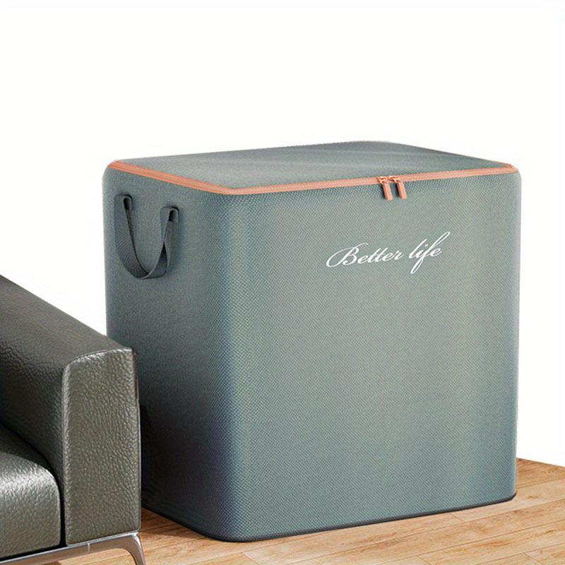 1pc Storage Bag, Bedroom Dustproof Oxford Cloth Storage Bag, Wear-resistant And Moisture-proof Cotton Quilt Bag серый