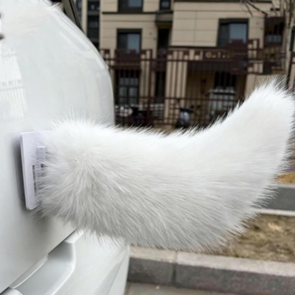 Remote Control Electric Car Tail, Fuzzy Tail Car Decoration, Rechargeable Plush Animal Moving Tail, Self Adhesive Electric Animal Tail Car Decor