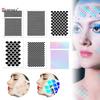 1Set Fish Scale Stencil Face Painting Templates To Draw Children Makeup Stencils Reusable Facial Drawing Stencil