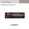 Creative Metal Car Stickers: Biochemical Crisis Scratch Cover & Umbrella Design