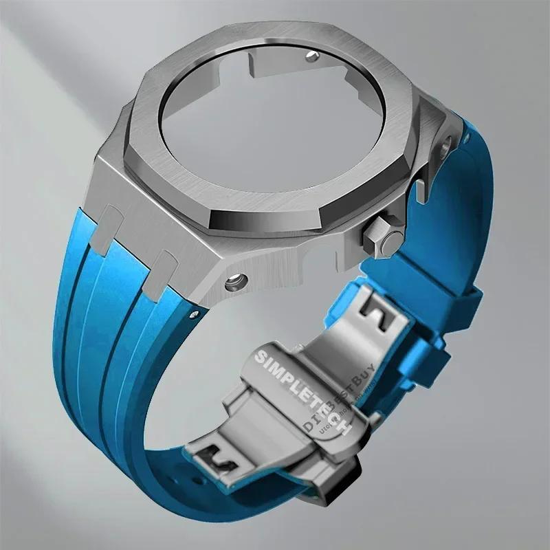 Mod Kit GEN5 GA2100 Metal Bezel for G shock Casioak Modification 4th Generation Rubber&Steel Watch Case Strap GA-B2100 2110