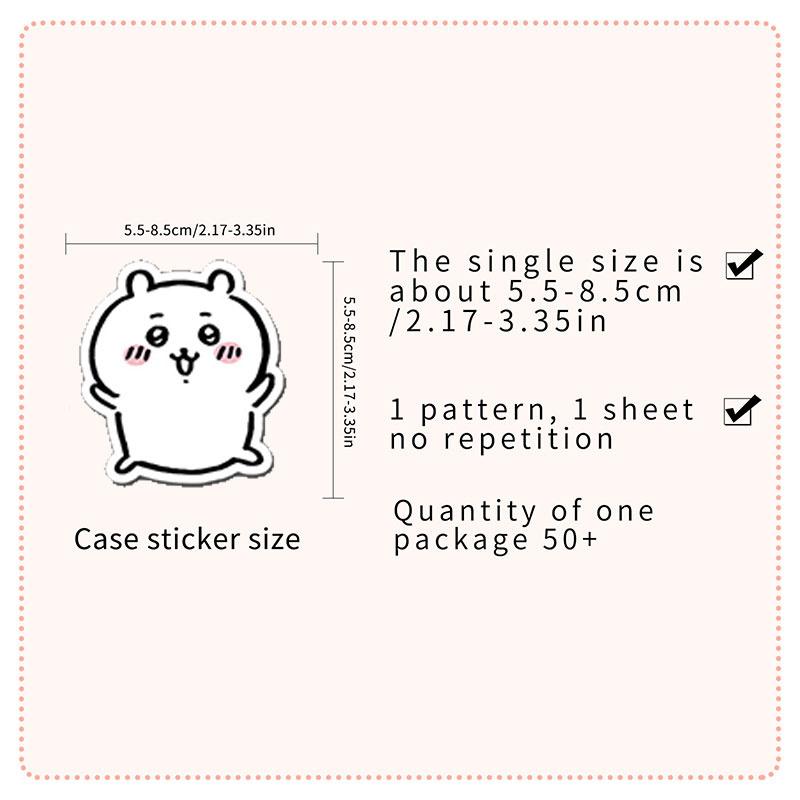 50 Chiikawa-Cartoon-Aufkleber