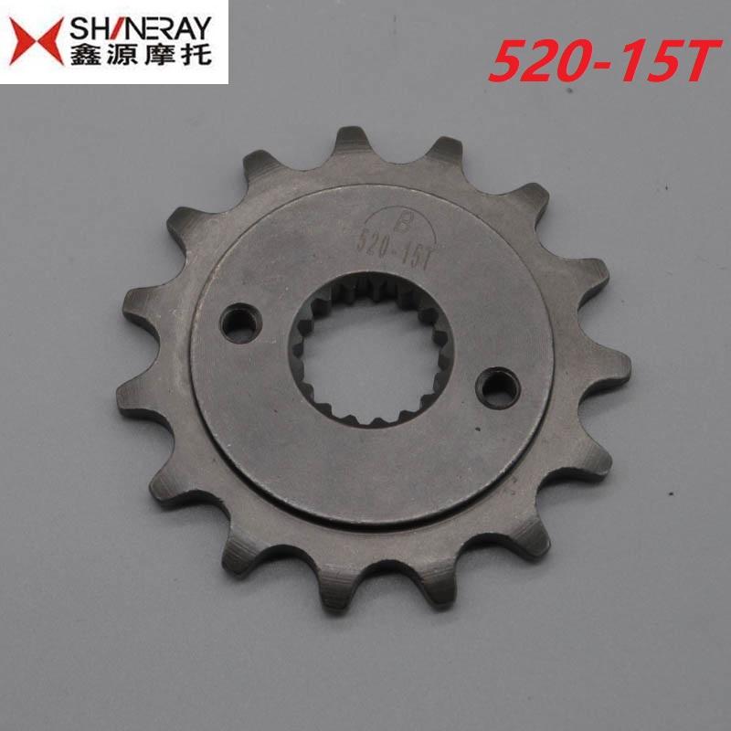 For Shineray X5 X6 Front Chain Sprocket 520 Chain 15 Teeth XY400 XR400 400cc Motorcycle Accessories Part
