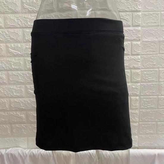 Pantalones cortos falda bolsillos de color sólido verano línea A pantalones cortos de entrenamiento de doble capa para fitness