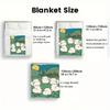 Cute Cartoon Cat Party Print 2D Flat Pattern Flannel Blanket High quality All Seasons Warmth and Comfort Perfect for Christmas Gifts.
