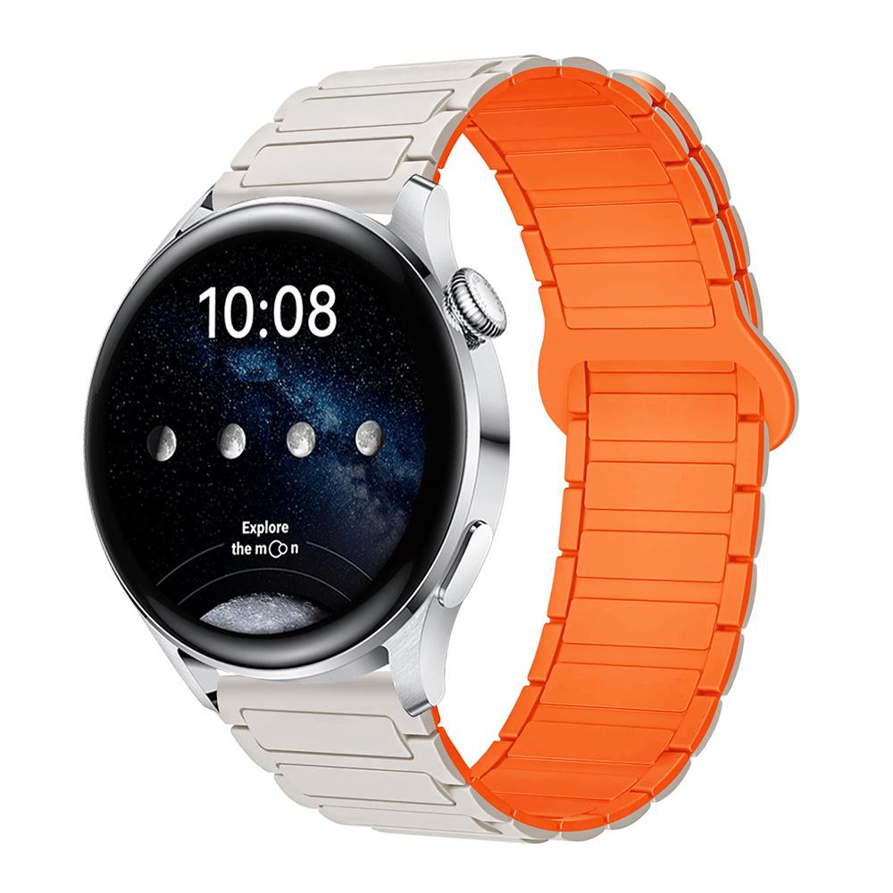 18mm 22mm 20mm Magnetic Silicone Strap For Samsung Galaxy Watch 7 6 5 4 44mm 40mm Sports Band For Galaxy Watch 4 6 Classic 47mm Huawei GT 4/5/6 41mm
