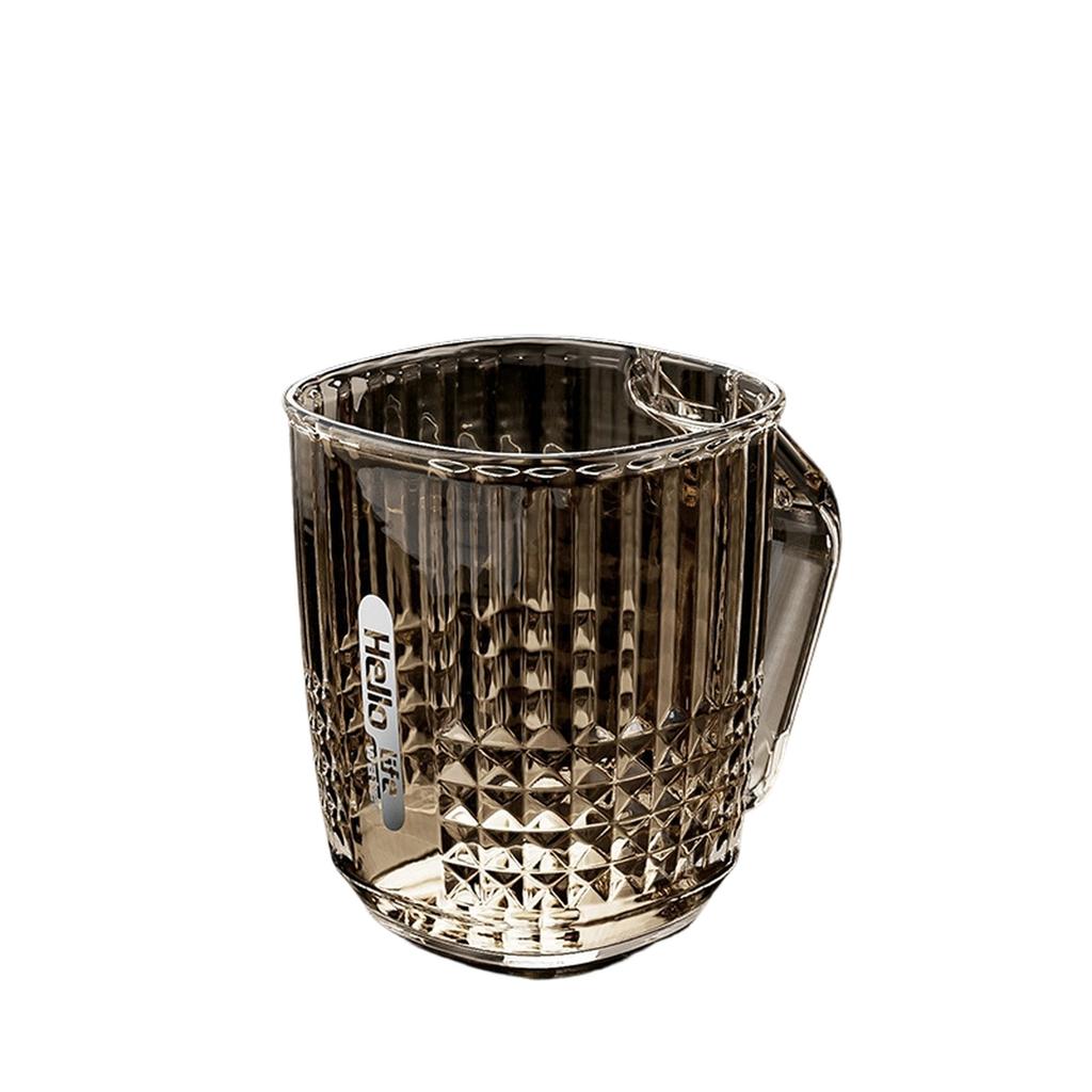 Luxury Diamond Clear Toothbrush Cup Couple Crystal Mouthwash Cup