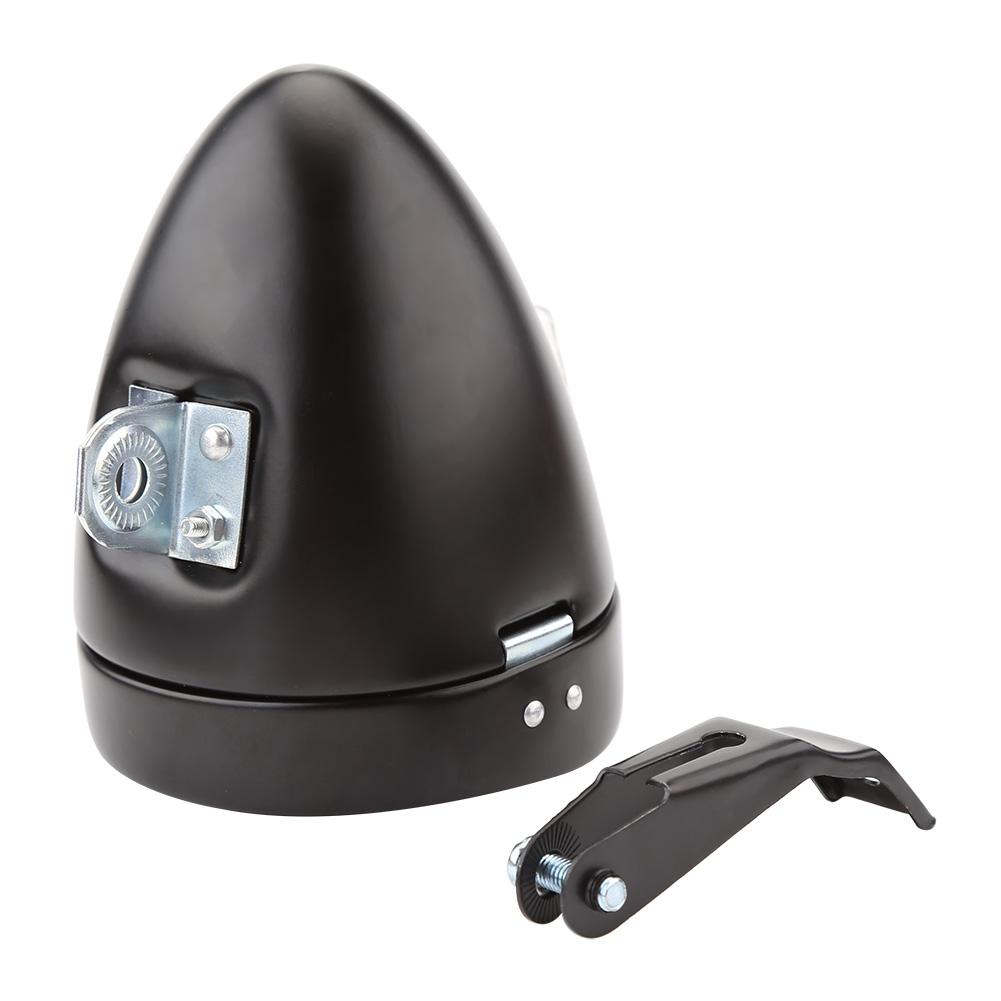 6 LED Vintage   Bike Front Light Headlight Flashlight Headlamp With Bracket Black