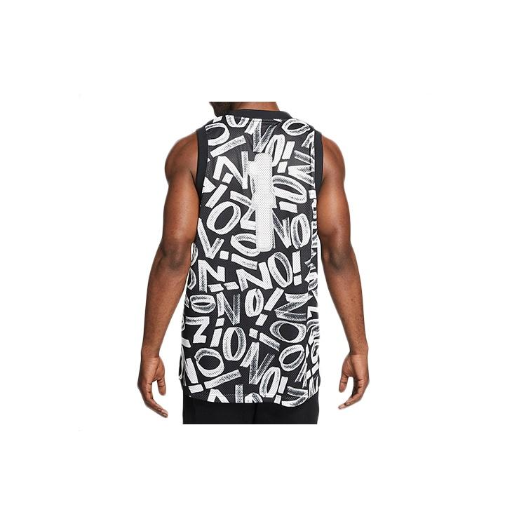 Air Jordan Dri-FIT Zion Letter Printed Basketball Sports Net Ventilate Quick-dry Vest Men's Black DH0595-010