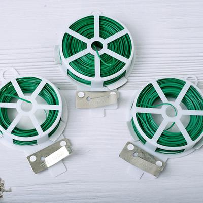 100M Garden Flexible Binding Wire Plant Ties Iron Wires Support Fixed Climbing Plants Line Creeper Vegetable Stabilization Tie