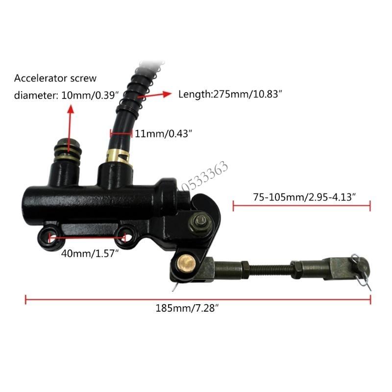 090E ATV Motorcycle Rear Foot Hydraulic-Clutch Master-Cylinder Brake Engine Part
